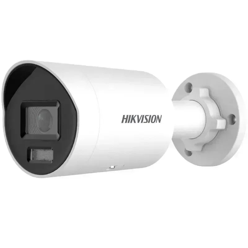 Hikvision 4 MP Smart Hybrid Light with ColorVu Fixed Mini Bullet Network Camera Guards On Duty Security