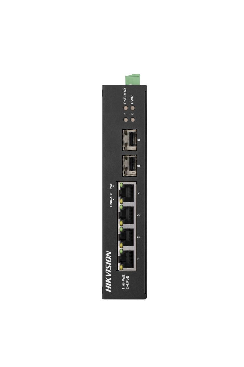 Hikvision 4 Port Gigabit Unmanaged Harsh POE Switch