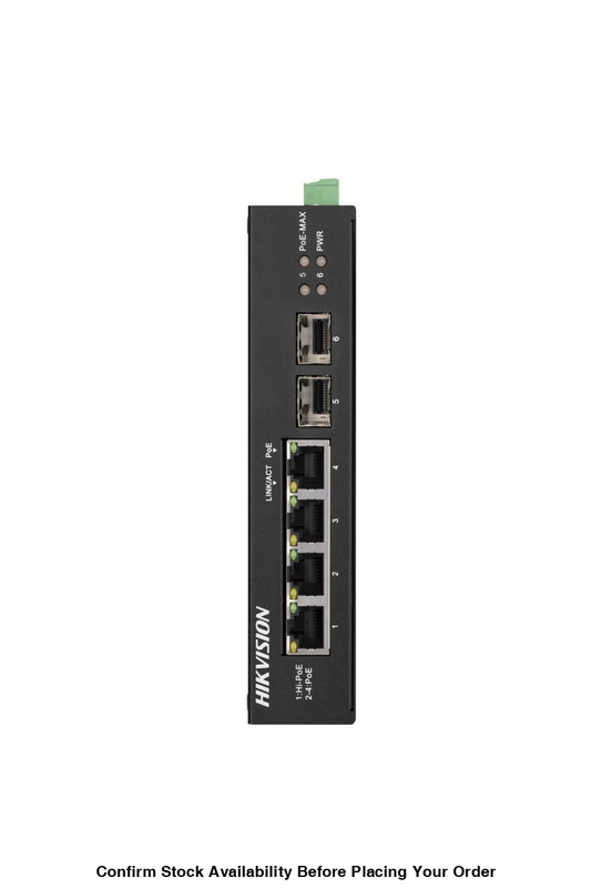 Hikvision 4 Port Gigabit Unmanaged Harsh POE Switch