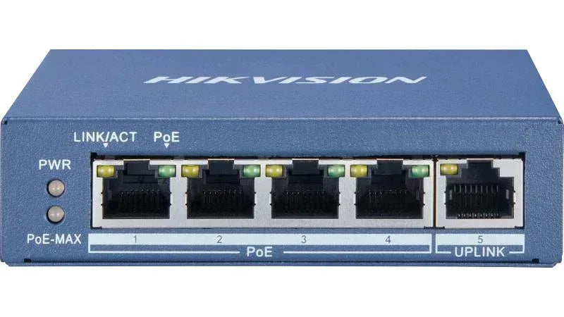 Hikvision 4 Port Gigabit Unmanaged POE Switch Guards On Duty Security