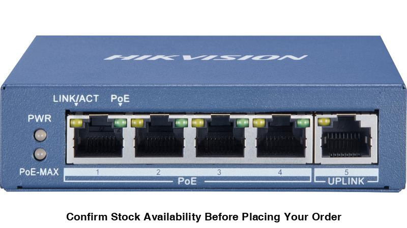 Hikvision 4 Port Gigabit Unmanaged POE Switch