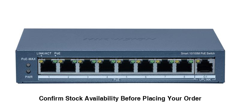 Hikvision8 Port Fast Ethernet Smart POE Switch