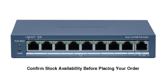 Hikvision8 Port Fast Ethernet Smart POE Switch