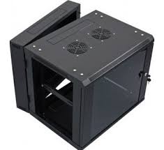 Hikvision 9U Wall Box Swingframe (600mm) incl Fan and Power - Hikvision 9U Wall Box Swingframe (600mm) incl Fan