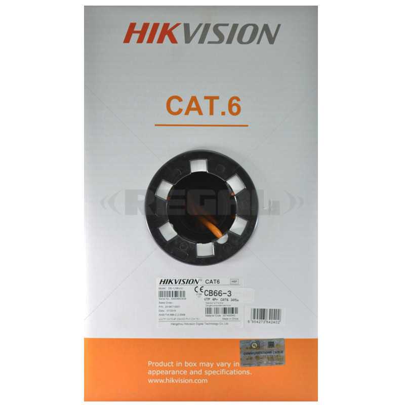 CABLE UTP 4Pairs CAT6 PVC Sheath 305m