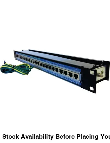 Hikvision Clear Line 24 Port Gigabit Rackmount PoE Surge Arrestor