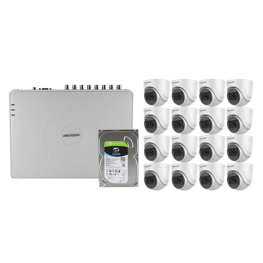HIK HD-TVI 16 Ch DVR 16 Cam MAXI Kit
