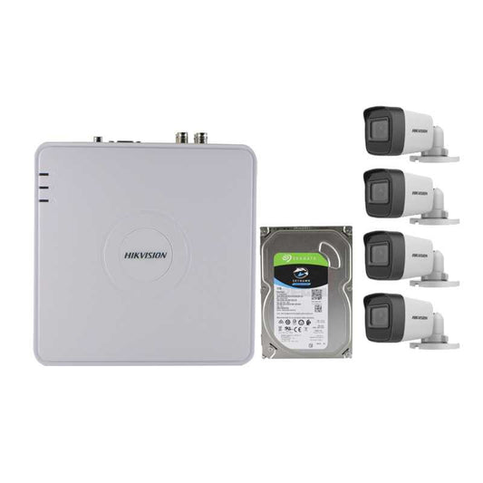 HIK HD-TVI 4Ch Hi-Res DVR 4 Cam Base Kit - Guards On Duty Shop & Security Guards