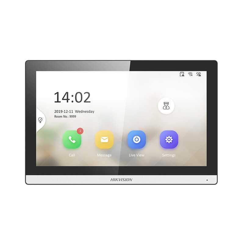 INTERCOM 7" TS Indoor Monitor (DS-KH6350-WTE1(O-STD))