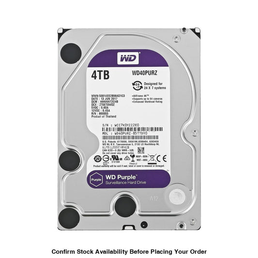 Hikvision Western digital 4TB hard drive