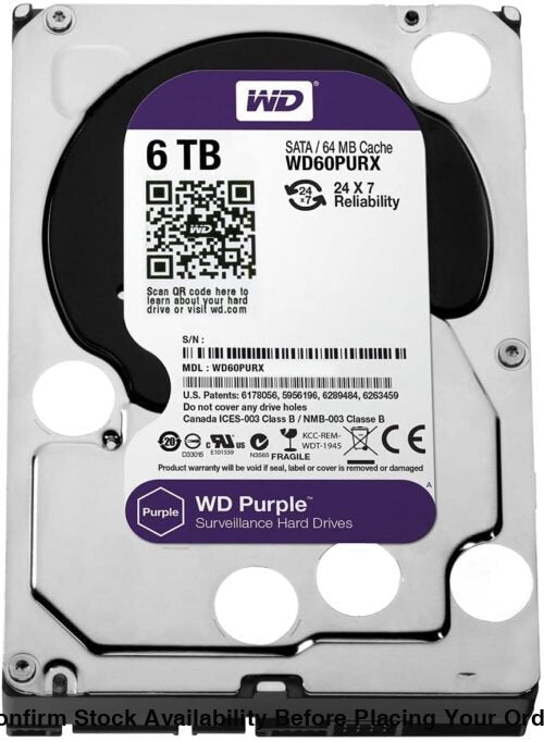 Hikvision Western digital 6TB hard drive