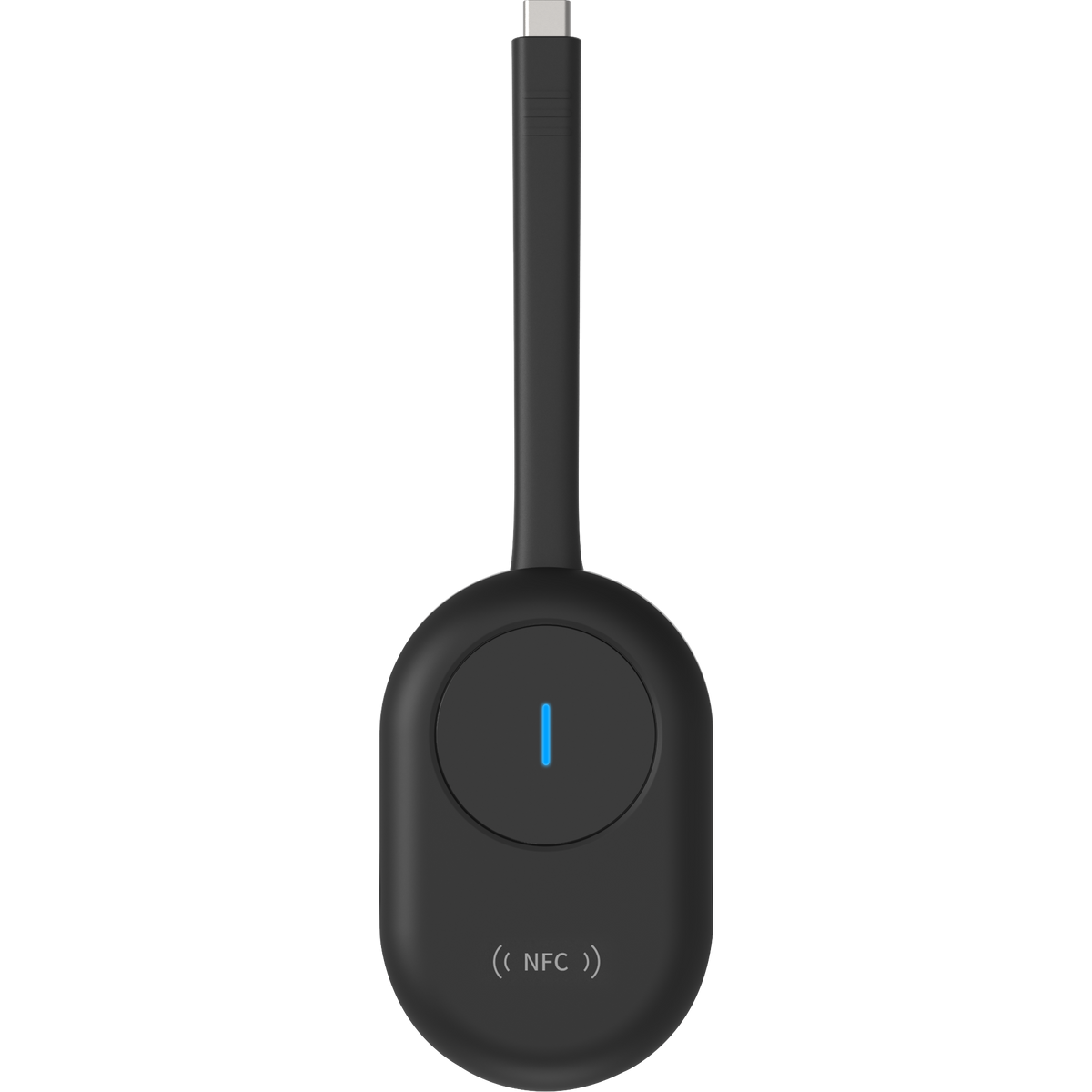 Hikvision Wi-Fi Adapter — top view with LED button and NFC tap zone