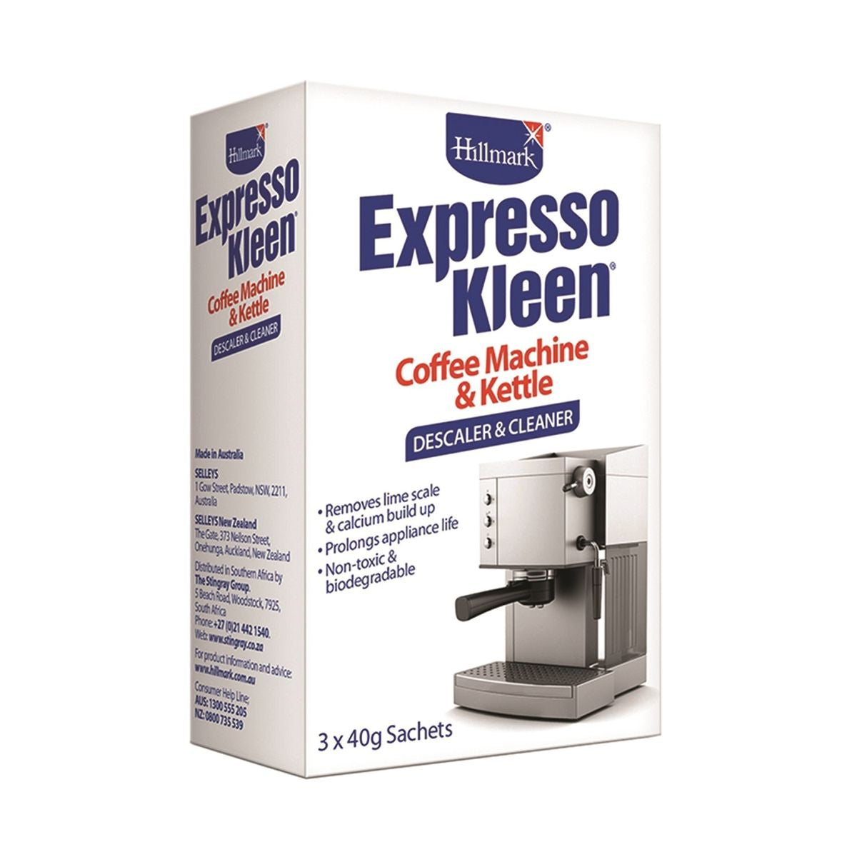 Hillmark Expresso Kleen 3x40g Sachets