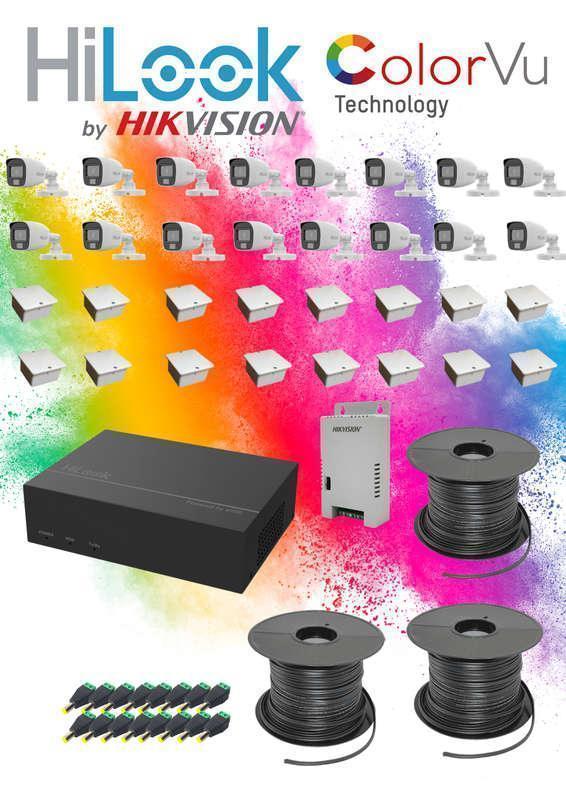 HiLook by Hikvision 16 Channel Color Vu CCTV kit Guards On Duty Security