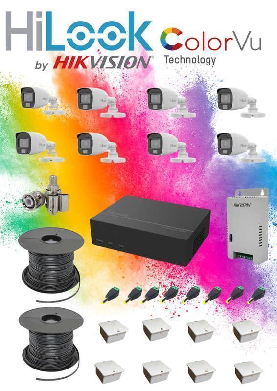 HiLook by Hikvision 8 Channel Color Vu CCTV kit Guards On Duty Security