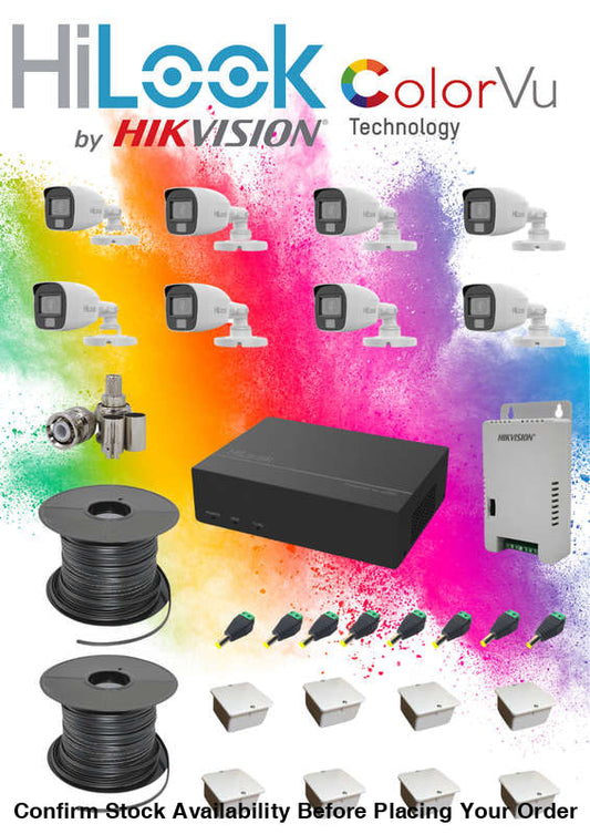 HiLook by Hikvision 8 Channel Color Vu CCTV kit