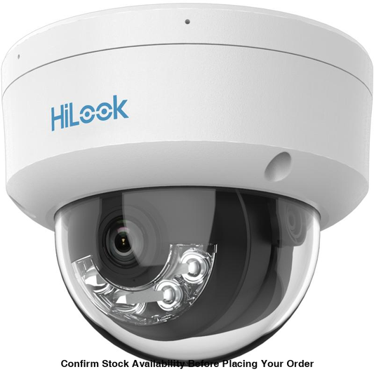 HiLook 2 MP ColorVu with Smart Hybrid Light Fixed Dome Network Camera