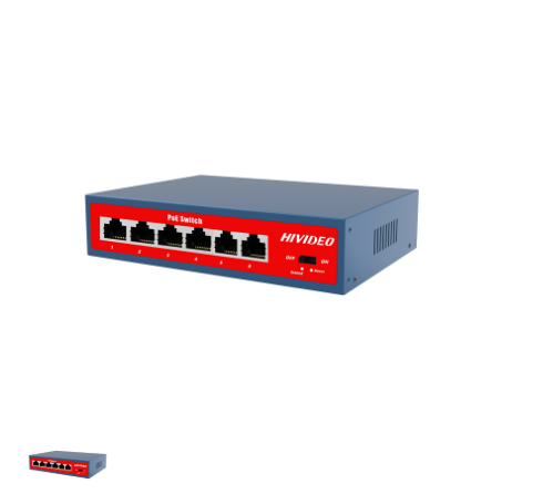 HiVideo 4+2-Port Network POE Switch