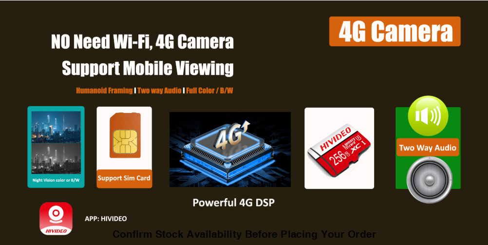 HiVideo 4MP Smart Dual Light Fixed-focal Bullet 4G Camera