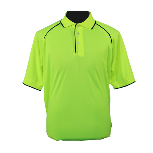 Pinnacle Lime HiViz Golf Shirt 120g Micromesh (S – 3XL) (Pack of 2)