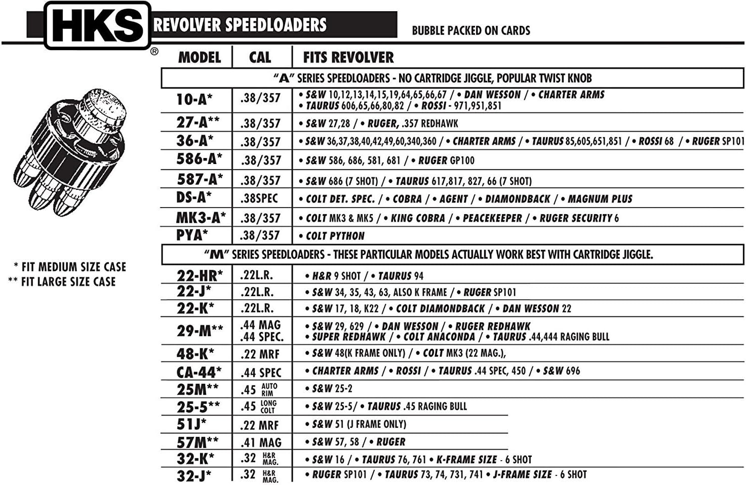 HKS SPEEDLOADER 44 MAG/SPL 6 RD HKS SPEEDLOADER 44 MAG/SPL 6 RD