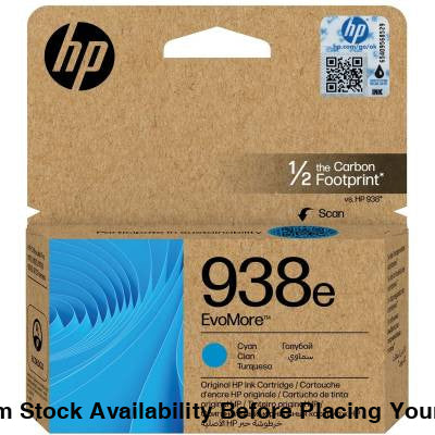 HP 938E EVOMORE CYAN ORIGINAL INK CARTRIDGE - Guards On Duty Shop