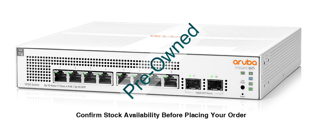 HP ARUBA ION 1930 8G POE 2SFP 124W SWITCH - Guards On Duty Shop
