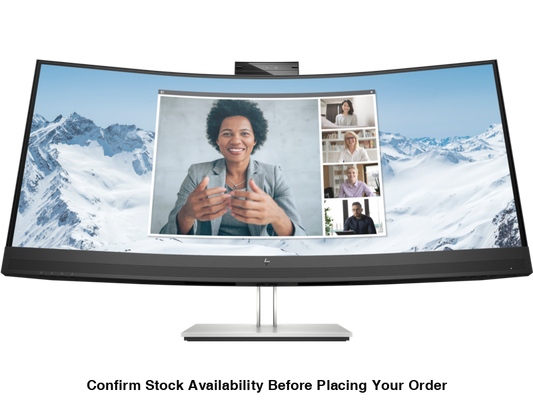 HP E34M G4 WQHD (3440 X1440) CURVED USB-C CONFERENCING MONITOR / USB-A / RJ-45 / HDMI / DISPLAY PORT - Guards On Duty Shop