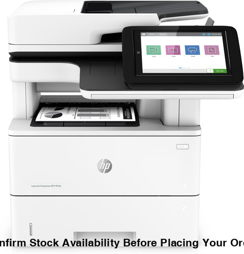 HP LASERJET ENTERPRISE MFP M528DN - HP LASERJET ENTERPRISE MFP M527DN 3IN1 - PRINT, COPY, SCAN, 5-15 USERS, PRINT UP TO 43PPM, STD DUPLEX, FLATBED SCAN, 43-IPM MONO & 38-IPM COLOUR, 100-SHEEET ADF (TWO-SIDED, SINGLE-PASS), SCAN TO - PDF, JPEG, TIFF, MTIFF - Guards On Duty Shop