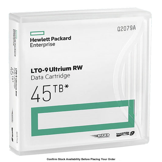 HPE LTO-9 ULTRIUM 45TB WORM CUSTOM LABELED 20 DATA CARTRIDGES WITH CASES - Guards On Duty Shop