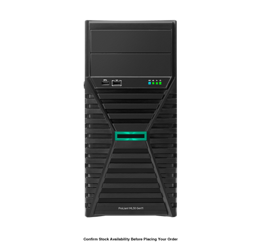 HPE PROLIANT ML30 GEN11 E-2434 3.4GHZ 4-CORE 1P 16GB-U 8SFF 500W PS EMEA SERVER - Guards On Duty Shop