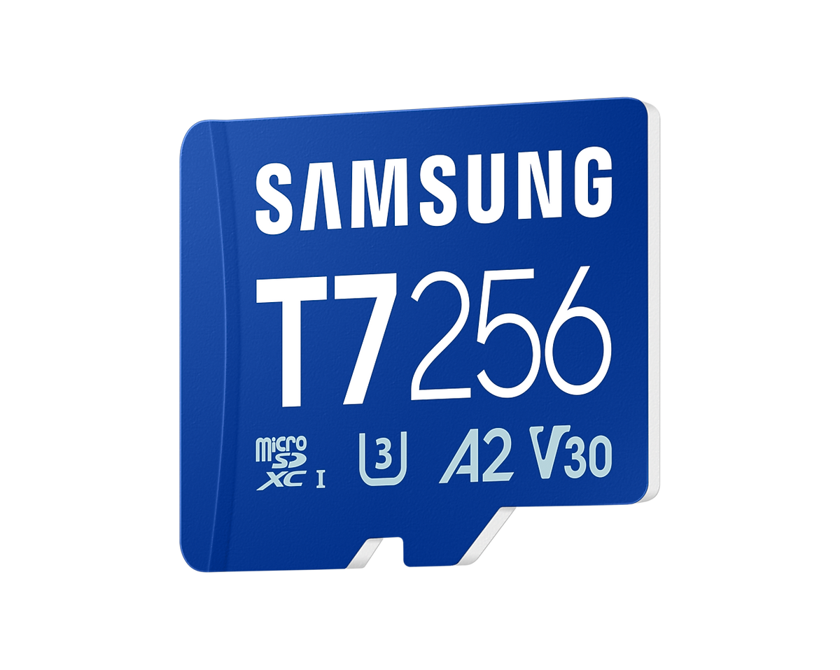 Samsung MB-MB256GBT T7 microSDXC Card; 256GB; Read : up to 170MB/s Write : Lower than Read Speed* Read/Write speed with UHS-1 in