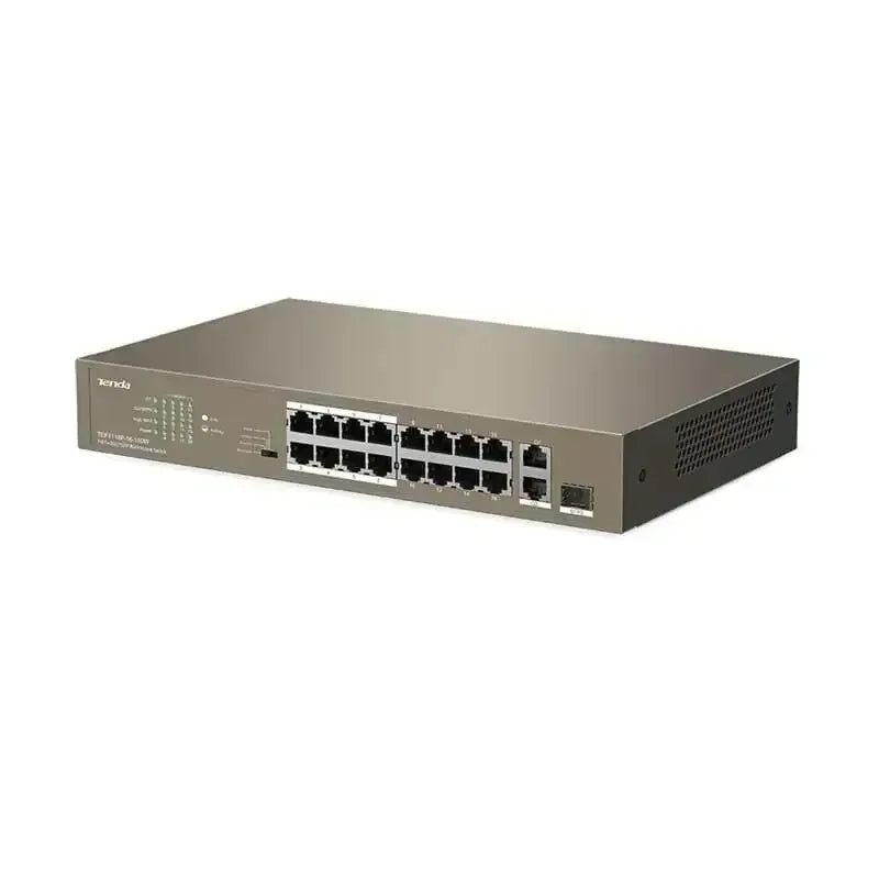 Tenda 16-Port Fast Ethernet Switch with 16-Port PoE | TEF1118P-16-150W Guards On Duty Security
