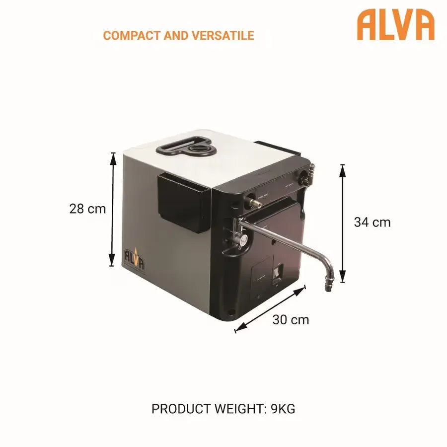 Alva Mini Portable Gas Water Heater (Camping, 4x4ing, Fishing) Guards On Duty Security
