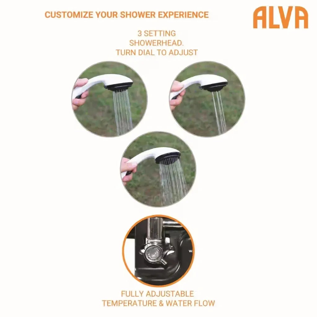 Alva Mini Portable Gas Water Heater (Camping, 4x4ing, Fishing) Guards On Duty Security