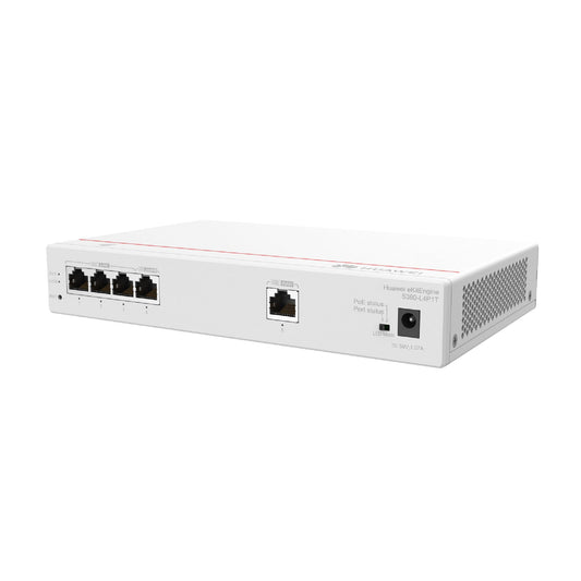 Huawei eKIT Multi-Service Gateway 1 x GE WAN, 4 x GE LAN(PoE+, 50W), up to 150 users,forwarding performance 2Gbps