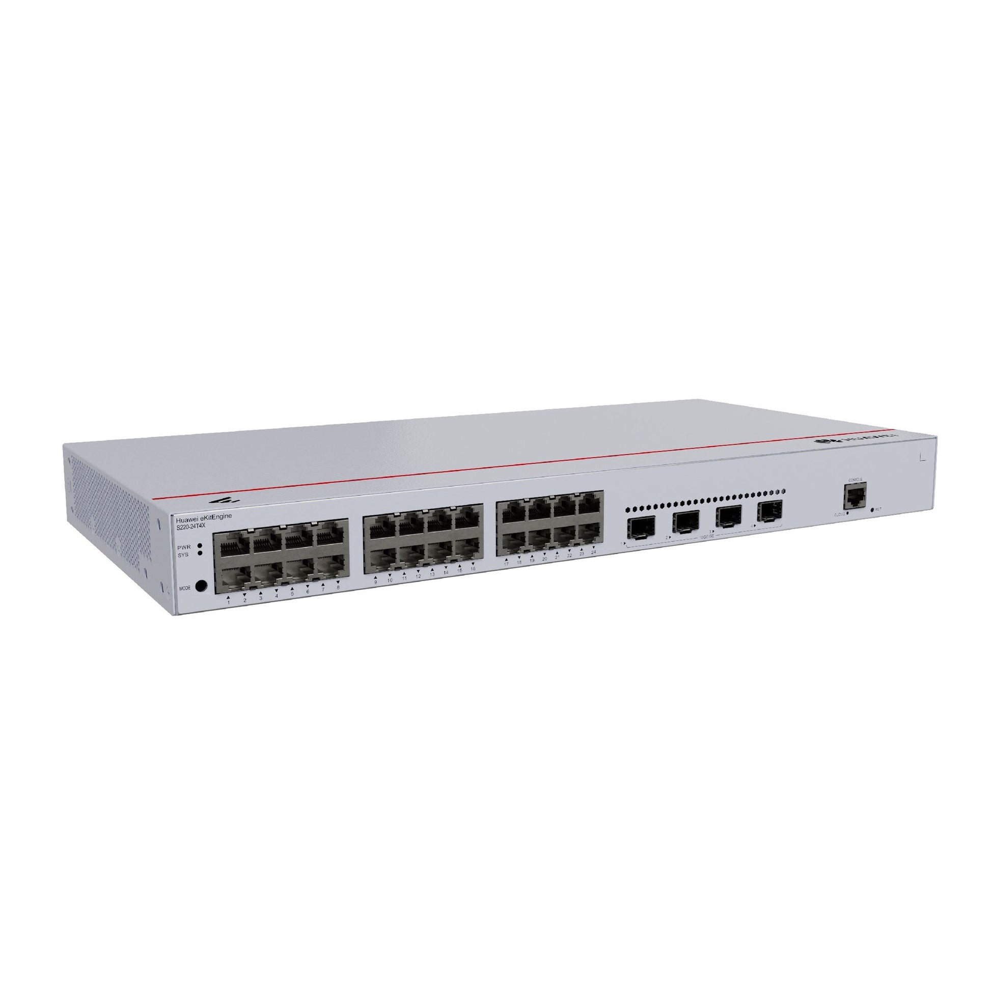 Huawei S220-24T4X Layer 2 Managed Switch, 24 x 10/100/1000BASE-T ports, 4 x 10GE SFP+ ports