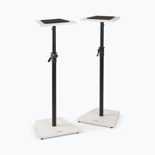 On Stage SMS7500 Wood Studio Monitor Stands White Pair (SMS7500W)