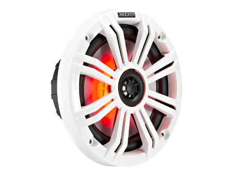 45KM654L- Kicker Marine 45KM654L 6.5inch Coaxial Speakers with light (45KM654L)