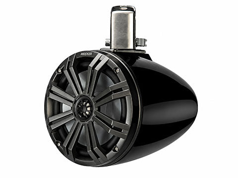 45KMTC8- Kicker Marine 45KMTC8 Loaded Marine Cans Charcoal on Black (45KMTC8)