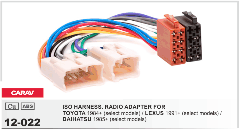 ISO Harness Toyota/ Diahatsu {11-7} (90012022)