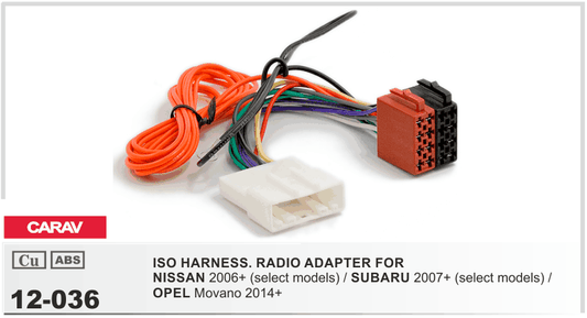 ISO Harness Nissan/Subaru 2007+ {11-30} (90012036)
