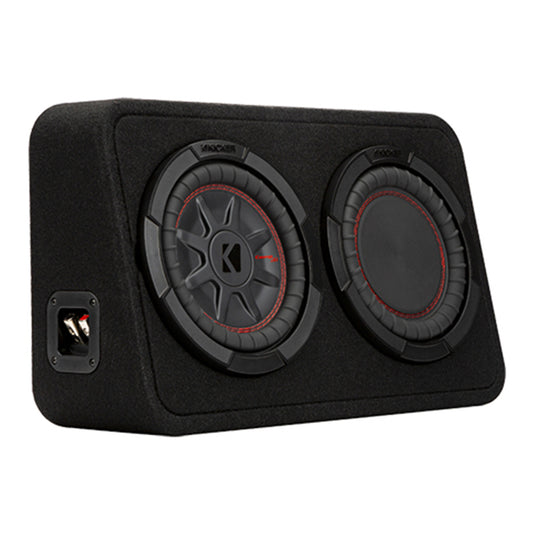 48TCWRT82- Kicker 48TCWRT8 8inch 2ohm Slim Loaded Subwoofer Enclosure (48TCWRT82)