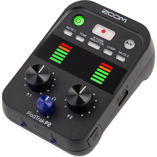 ZOOM PODTRAK 2-TRACK PODCAST RECORDER (P2)