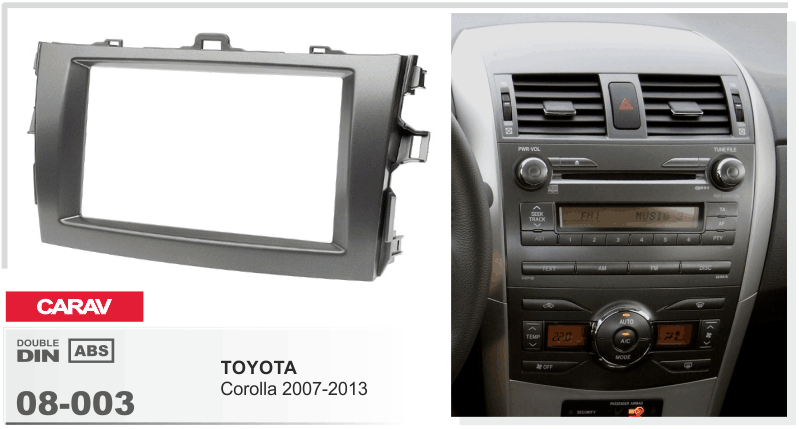 2-Din Toyota Corolla 2007-2013 (90008003)