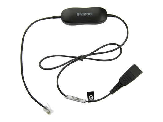 JABRA - SMART CORD. QD TO RJ10. STRAIGHT . 0.8 METERS. WITH 8-POSITION SWITCH CONFIGURATOR (88001-99)