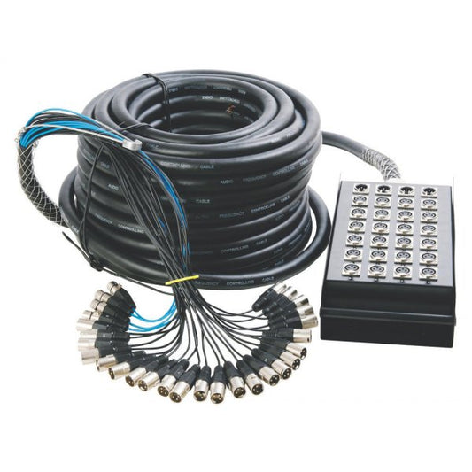 On Stage 50FT 24-Channel/4-Return Stage Snake (SNK24450v2)
