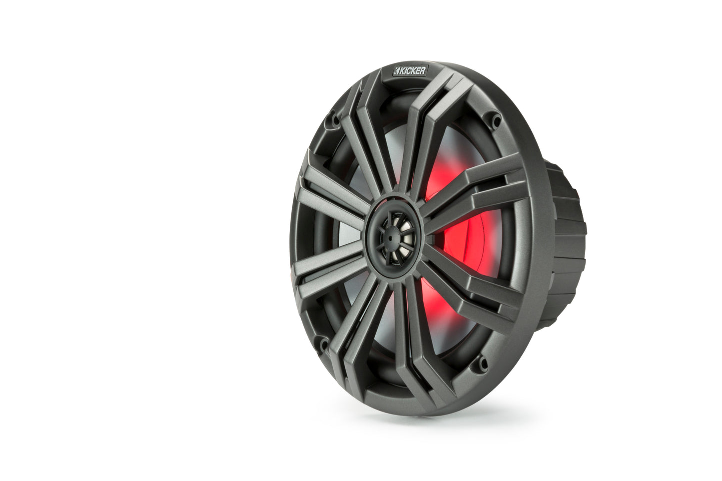 45KM84L- Kicker Marine 45KM84L 8inch Coaxial Speakers with light (45KM84L)