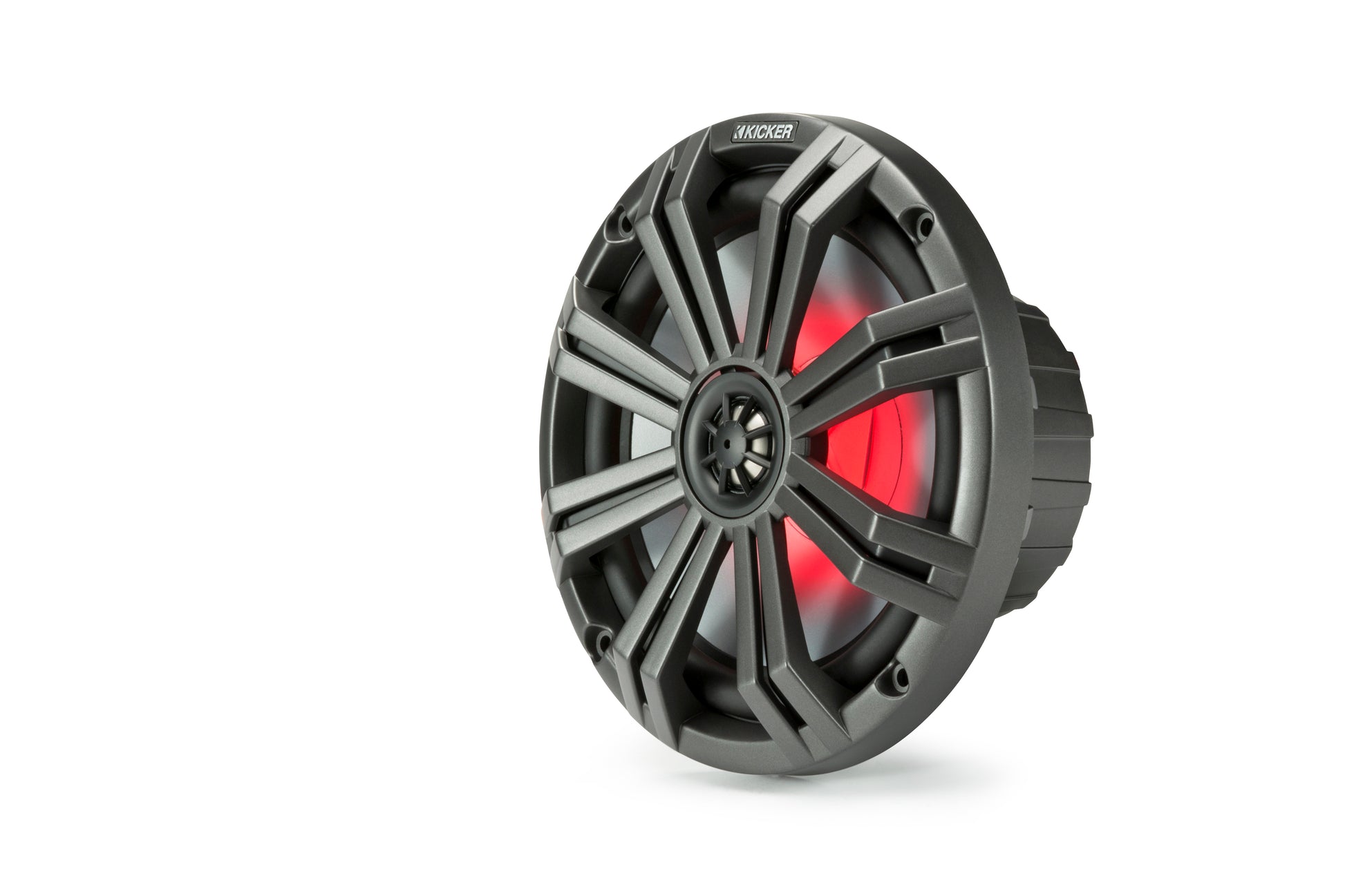 45KM84L- Kicker Marine 45KM84L 8inch Coaxial Speakers with light (45KM84L)