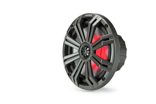 45KM84L- Kicker Marine 45KM84L 8inch Coaxial Speakers with light (45KM84L)